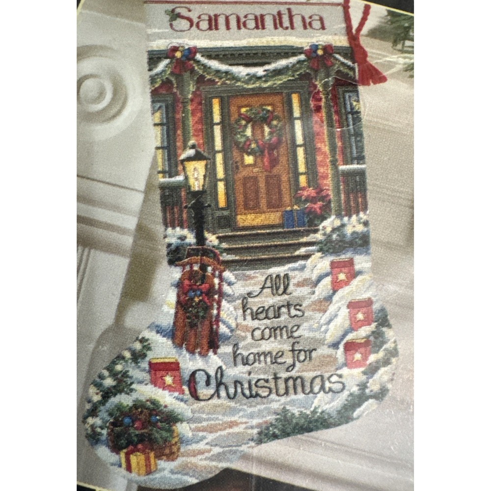 Dimensions Gold Collection Christmas Stocking Kit Coming Home 4 Holiday Theme